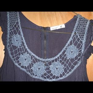 Blue carefree romper